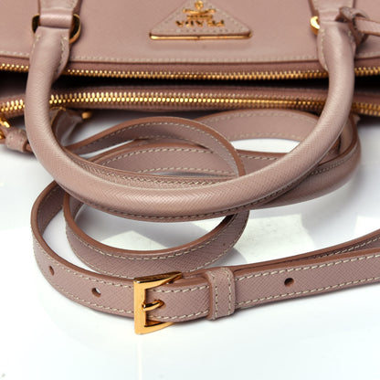 Prada Saffiano Small Galleria Double Zip Tote Cammeo 13 of 14