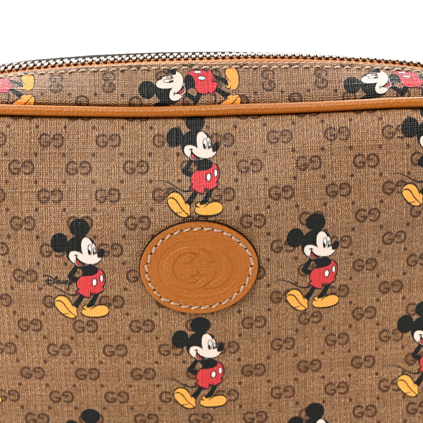 X DISNEY Mini Vintage GG Supreme Monogram Mickey Mouse Small Belt Bag 85 34 Beige Vintage Sun Oil