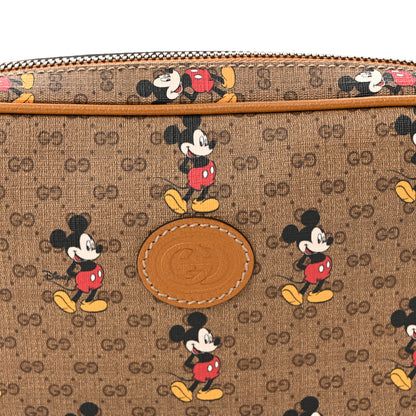 Gucci X DISNEY Mini Vintage GG Supreme Monogram Mickey Mouse Small Belt Bag 85 34 Beige Vintage Sun Oil 8 of 10