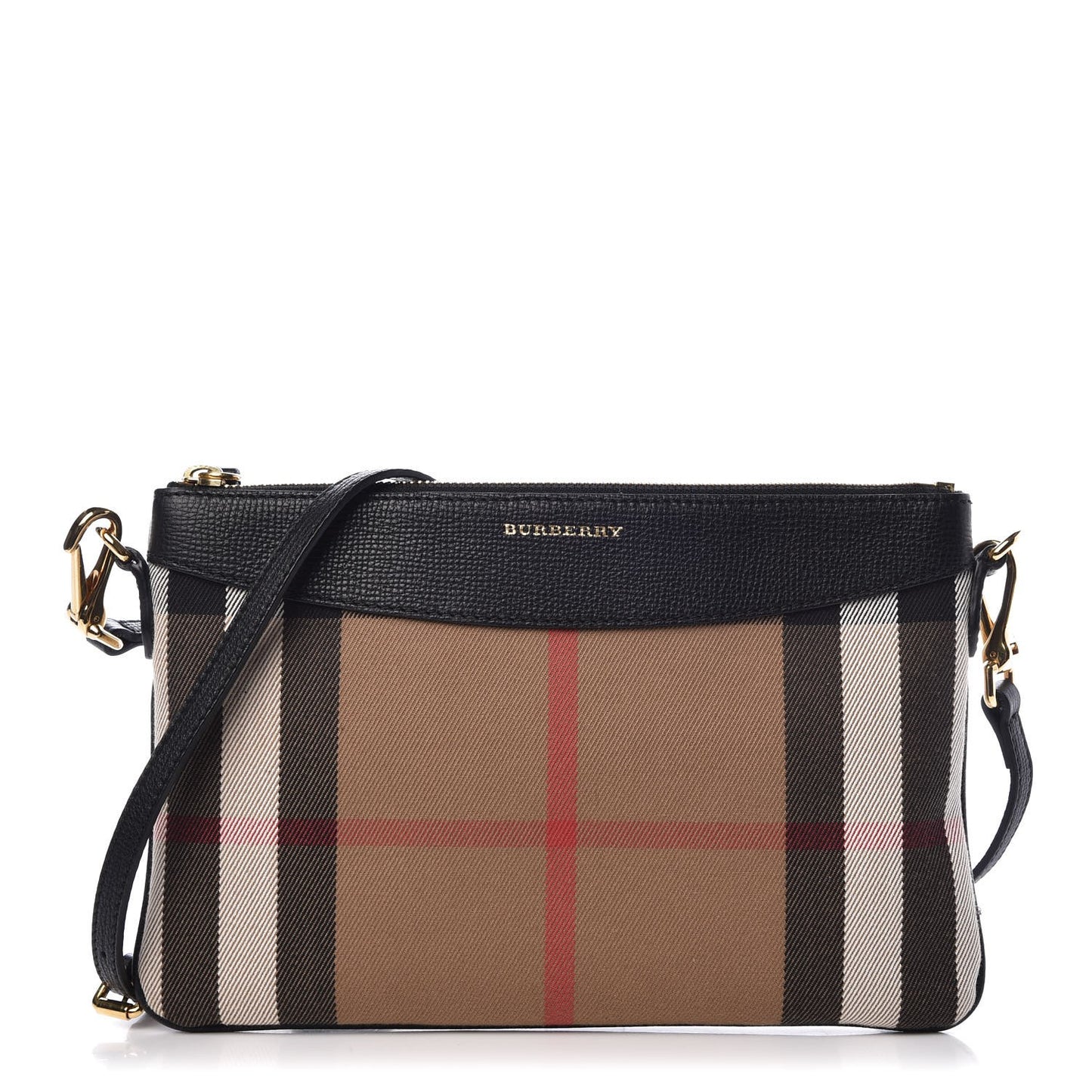 House Check Derby Peyton Crossbody Clutch Bag Black