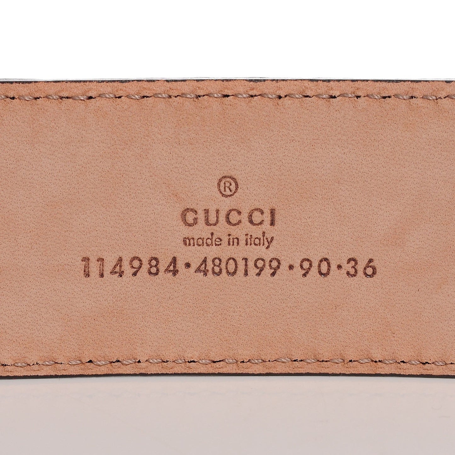 Guccissima Interlocking G Belt 90 36 Blue