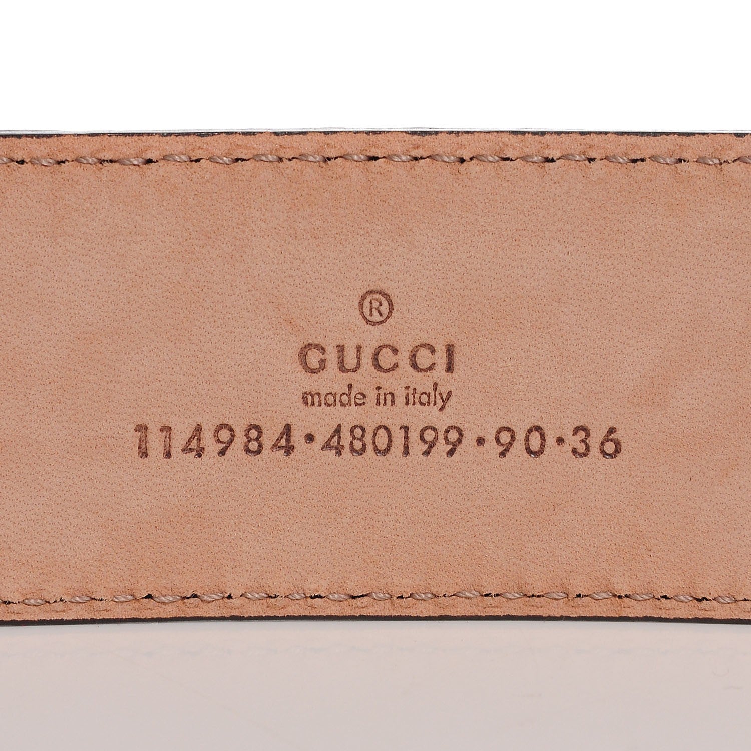 Gucci Guccissima Interlocking G Belt 90 36 Blue 4 of 6