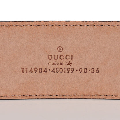 Gucci Guccissima Interlocking G Belt 90 36 Blue 4 of 6