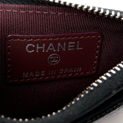 Chanel Caviar Quilted CC Zip Card Holder Black 6 of 8