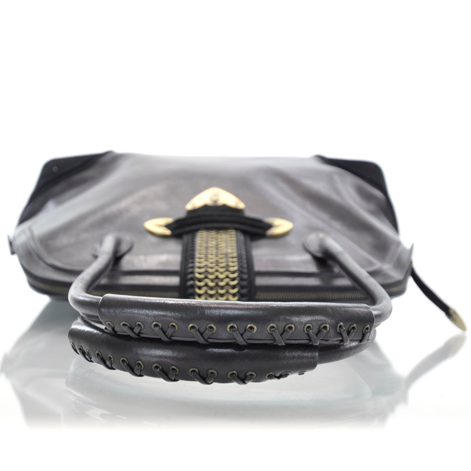 Christian Dior Leather Jeanne Bag Black 5 of 9