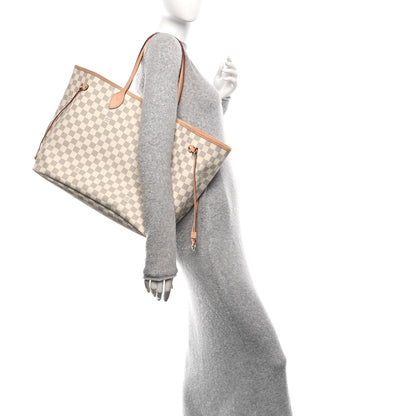 Louis Vuitton Damier Azur Neo Neverfull GM Rose Ballerine 2 of 11