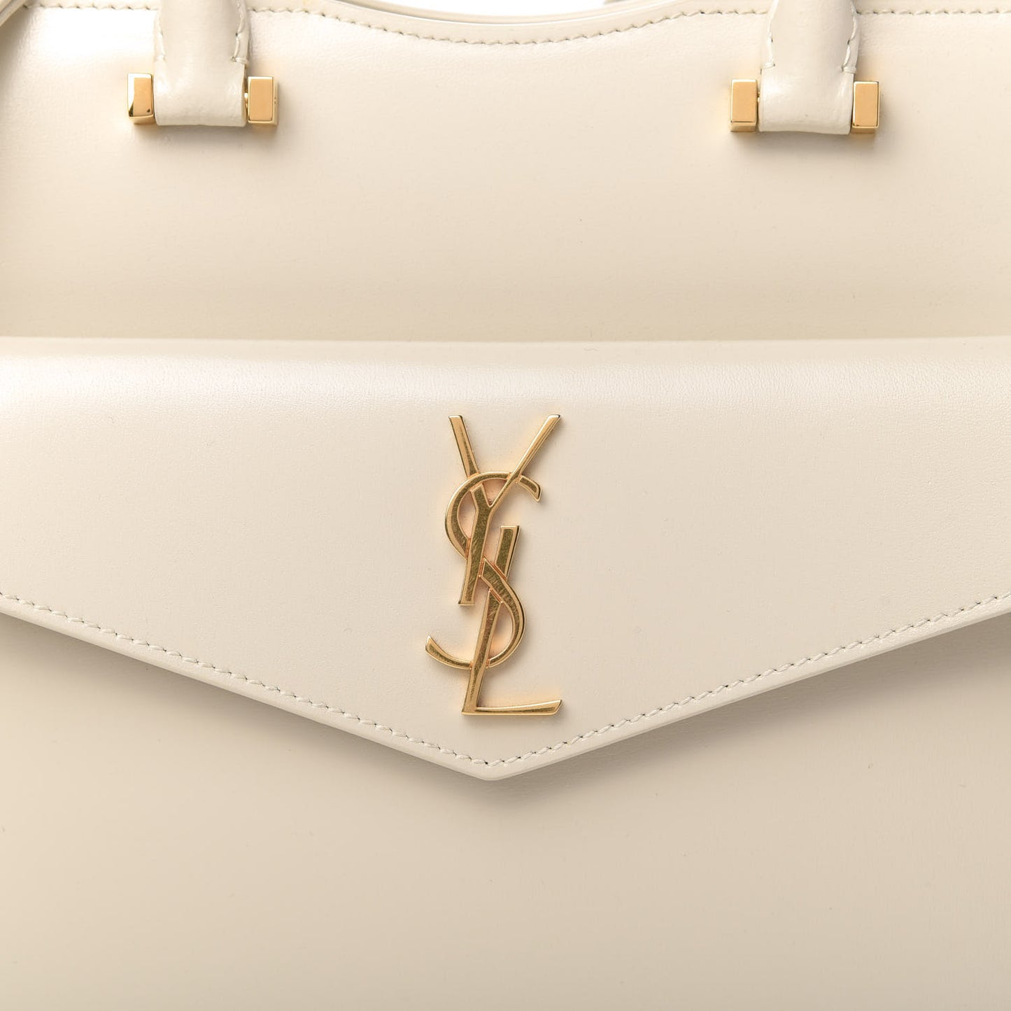 Shiny Calfskin Small Uptown Tote Porcellana