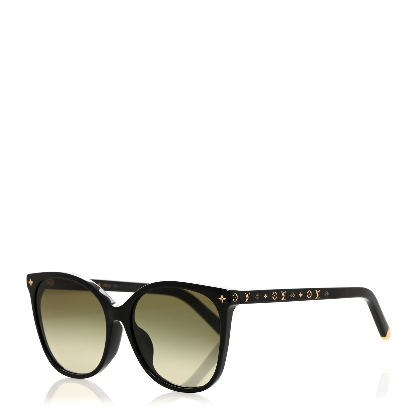 Acetate My Monogram Light Cat Eye Sunglasses Z1657W Black