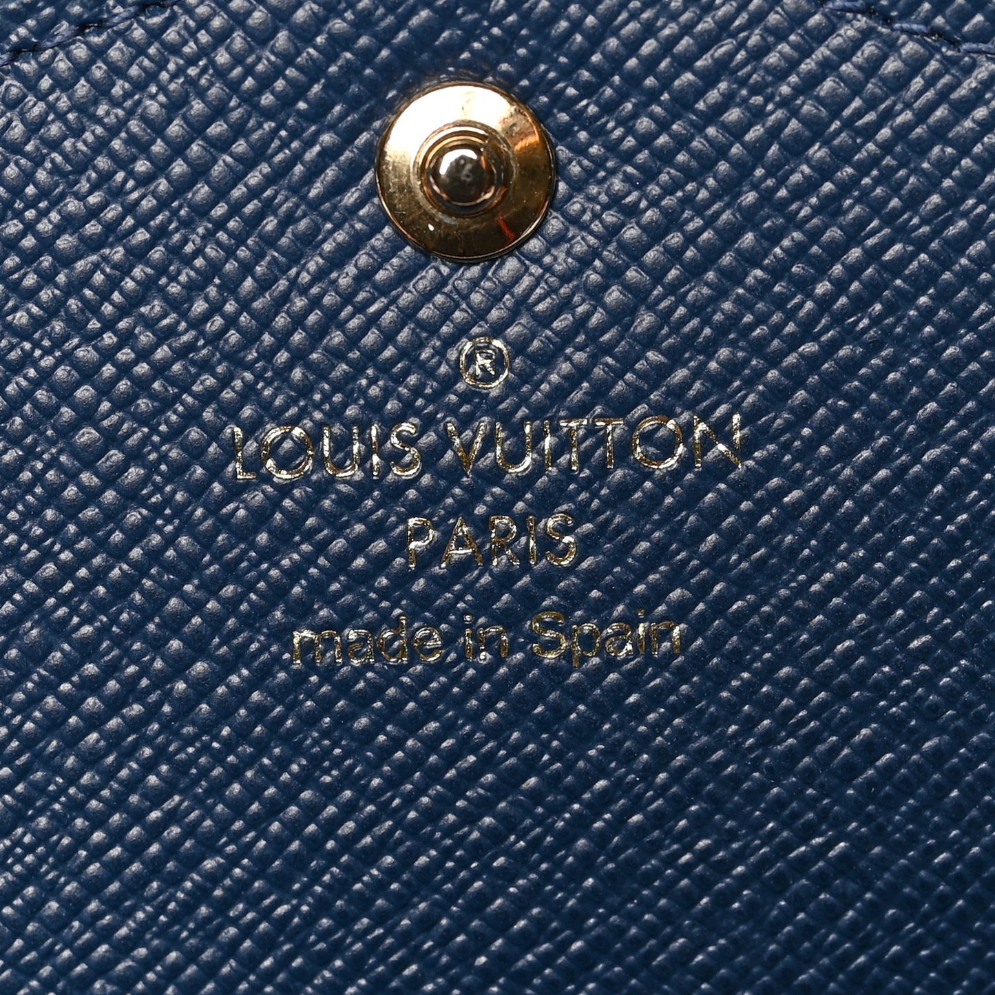 Monogram Jacquard Denim Sarah Wallet Bleu