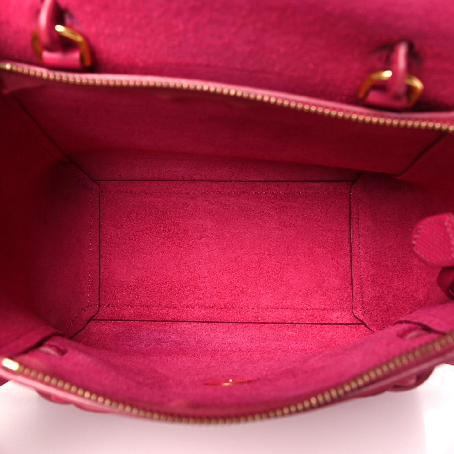 Grained Calfskin Nano Belt Bag Raspberry