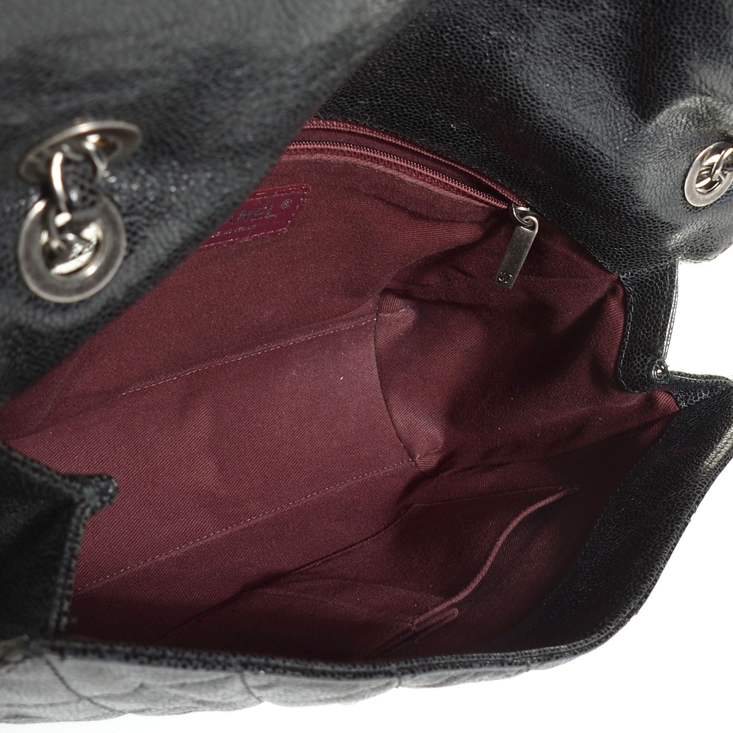 Chanel Crumpled Grained Calfskin CC Crave Jumbo Flap Black 6 of 9