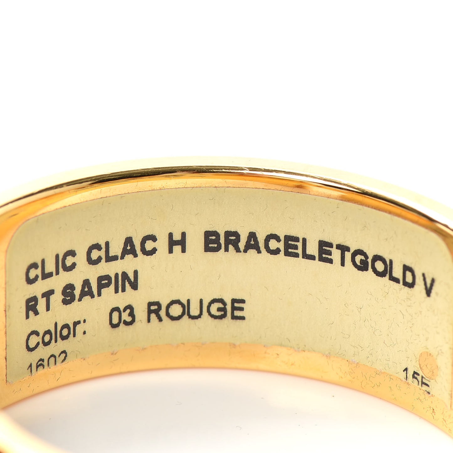 Enamel Wide Clic Clac H Bracelet PM Rouge