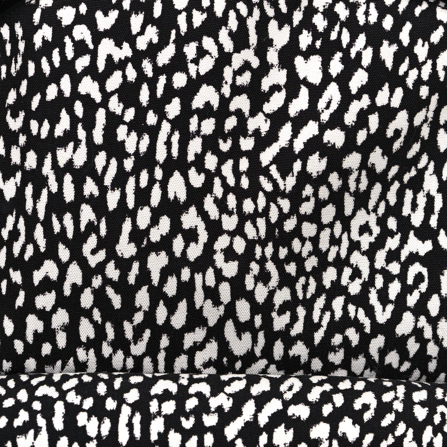 Saint Laurent Canvas Leopard Print City Backpack Black White 7 of 11