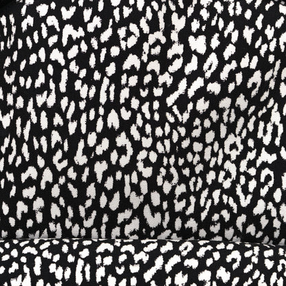 Saint Laurent Canvas Leopard Print City Backpack Black White 7 of 11