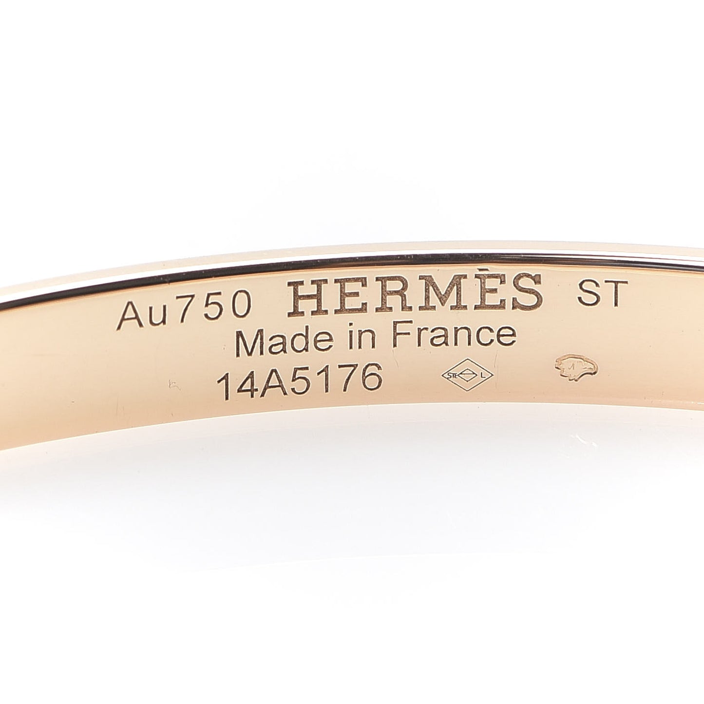 18K Rose Gold Diamond PM H D'Ancre Bracelet ST