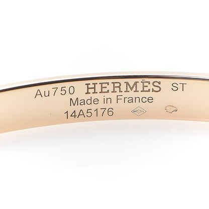 Hermes 18K Rose Gold Diamond PM H D'Ancre Bracelet ST 4 of 6