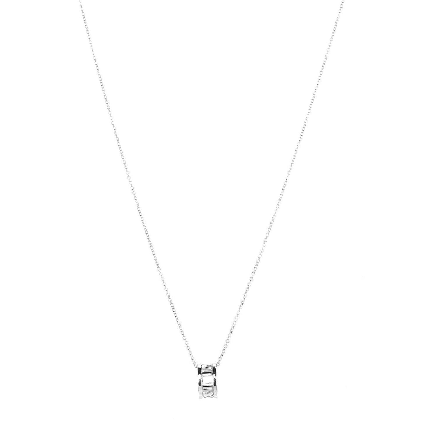 Sterling Silver Atlas Open Pendant Necklace