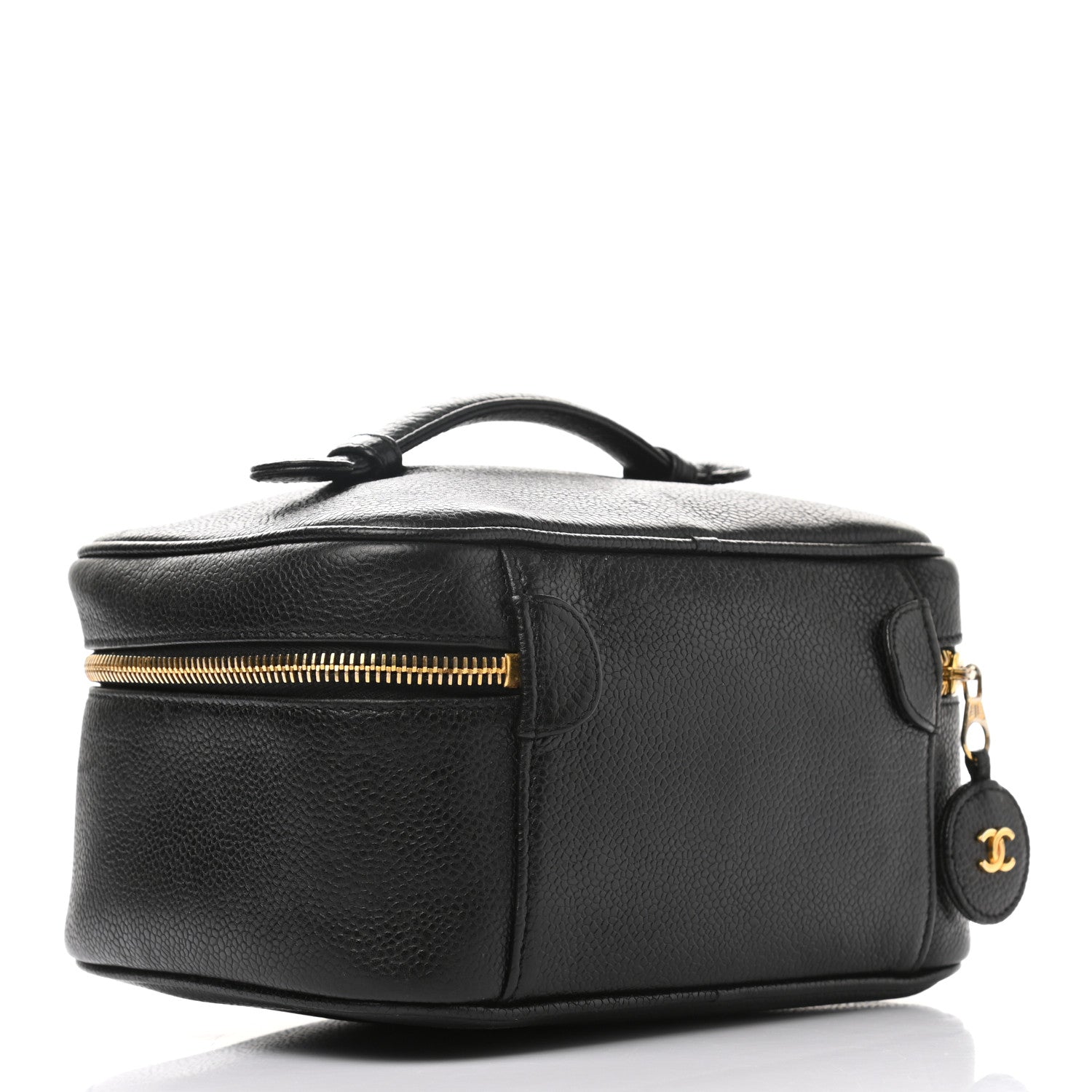 Chanel Caviar Vanity Cosmetic Case Black 4 of 10