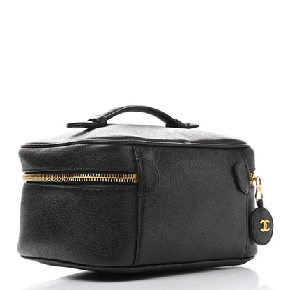 Chanel Caviar Vanity Cosmetic Case Black 4 of 10