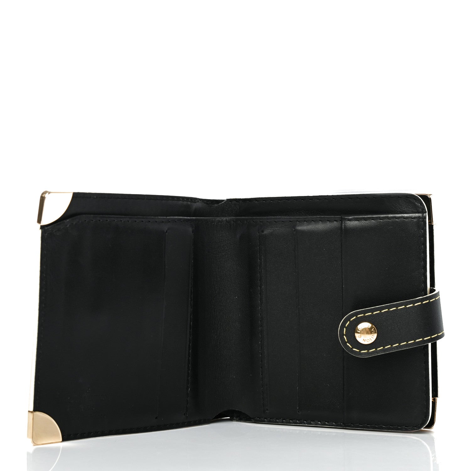Louis Vuitton Suhali Compact Zipped Wallet Black 5 of 7