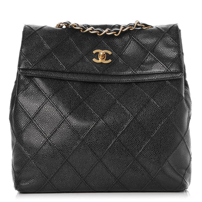 Chanel Caviar Diamond Stitched Shoulder Bag Black 1 of 8