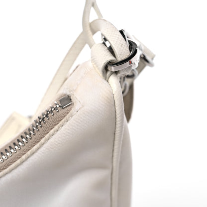 Prada Nylon Re-Edition 2005 Shoulder Bag White 14 of 16
