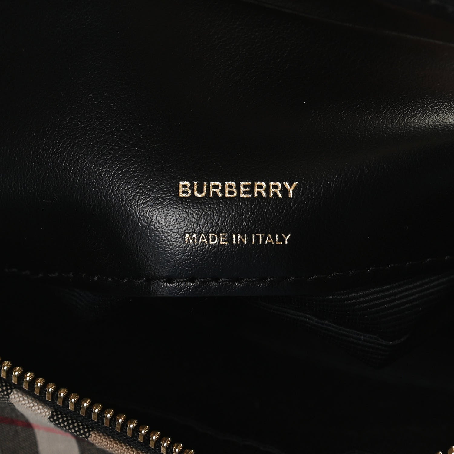 Burberry Calfskin Vintage Check Micro Camera Bag Archive Beige 6 of 10