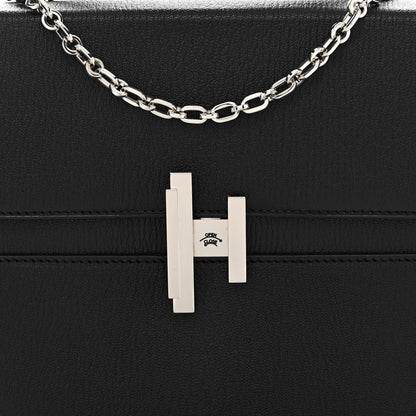 Hermes Chevre Chamkila Cinhetic Boxy Top Handle Bag Black 8 of 11