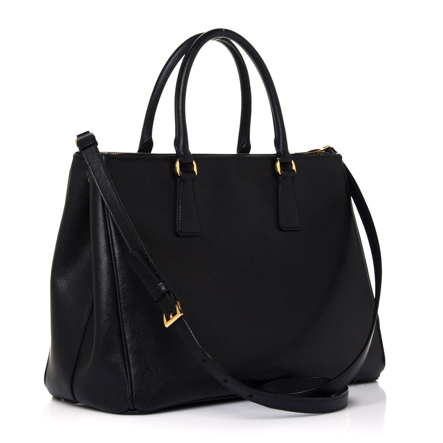 Prada Saffiano Large Galleria Double Zip Tote Black 3 of 11
