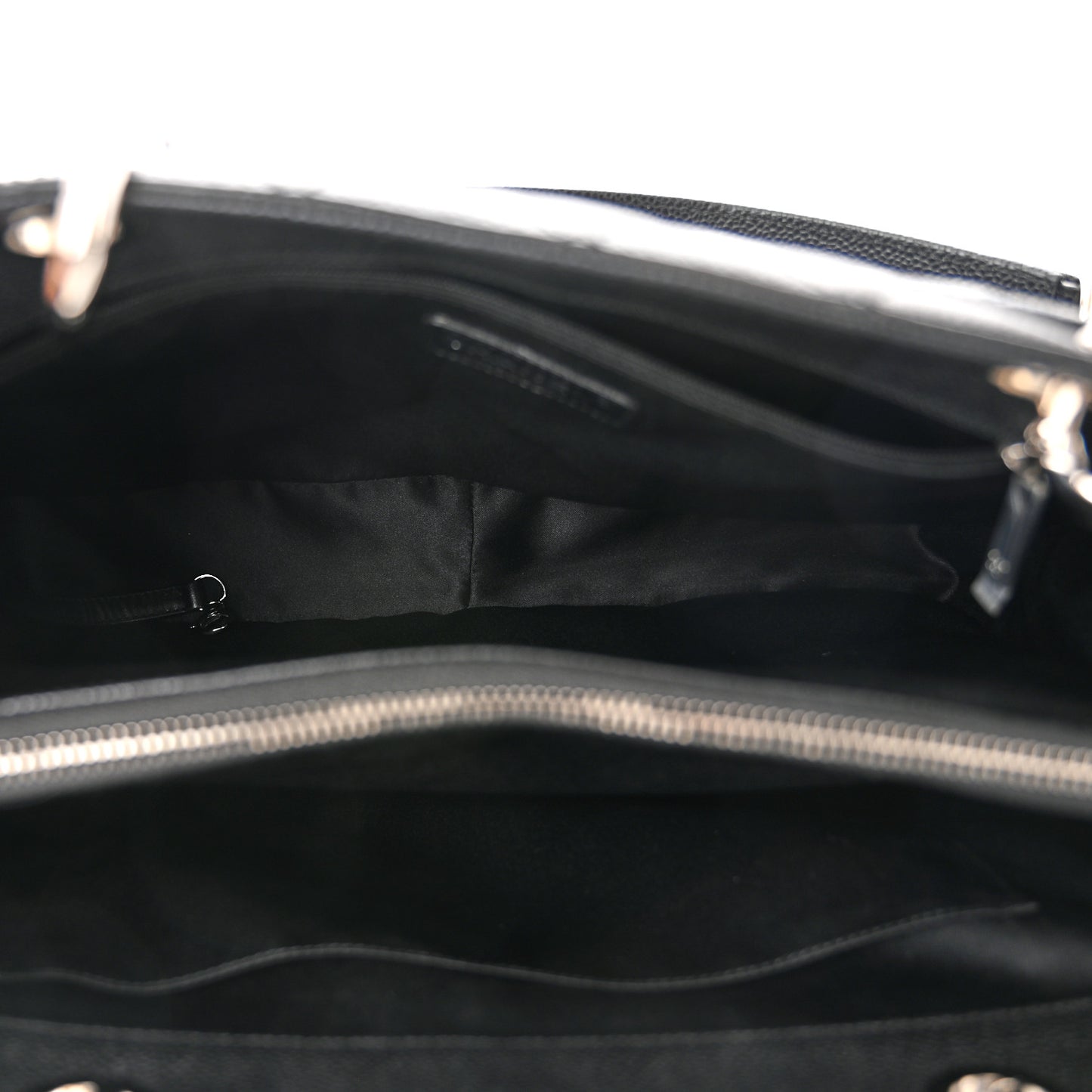 Caviar Quilted Grand Shopping Tote GST Black