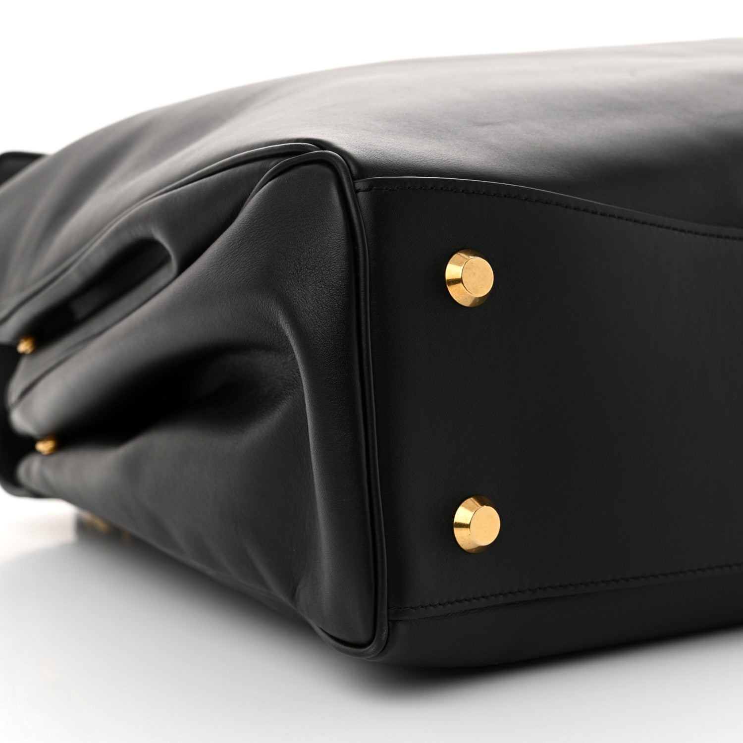 Balenciaga Smooth Calfskin Large Rodeo Top Handle Handbag Black 10 of 11
