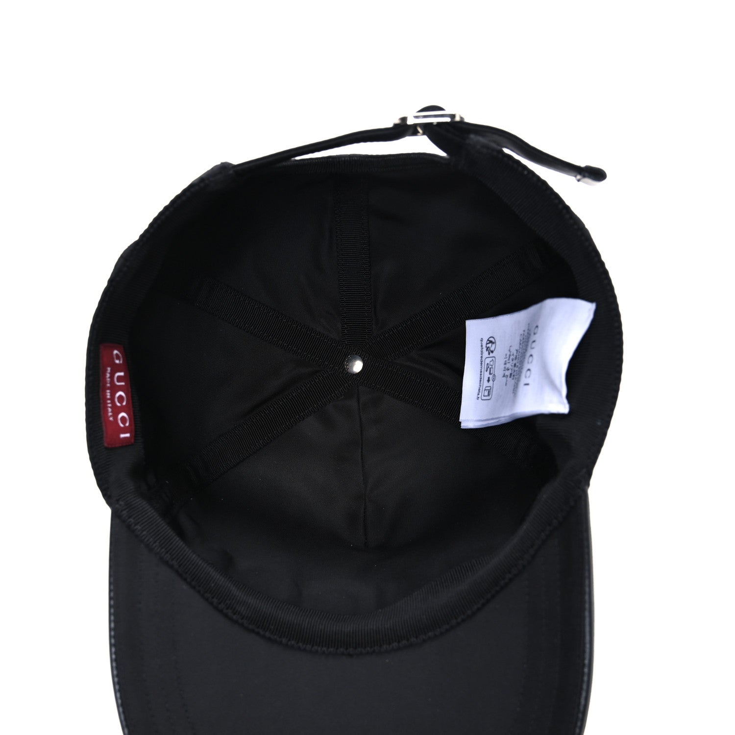 Gucci Nylon Web Logo Baseball Hat S Black 1777151 – FASHIONPHILE
