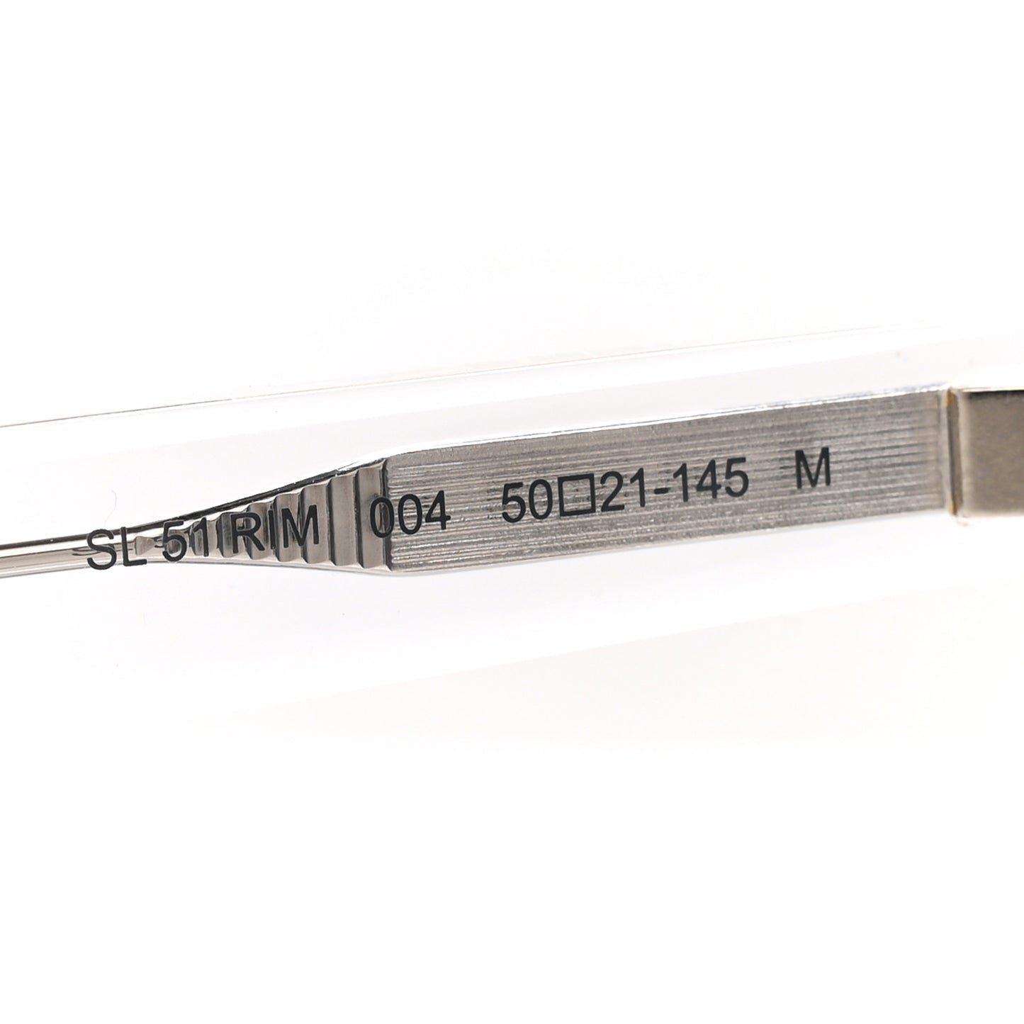 Acetate Square Sunglasses SL 51 RIM Transparent