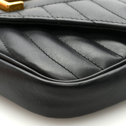 Louis Vuitton Calfskin New Wave Chain Pochette Black 8 of 9