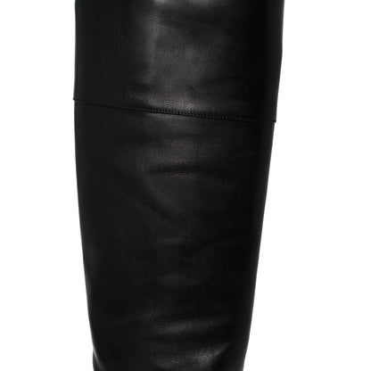 Gucci Calfskin Horsebit Tall Boots 36 Black 13 of 18