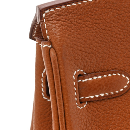 Hermes Natural Barenia Faubourg Birkin 25 Fauve 11 of 16