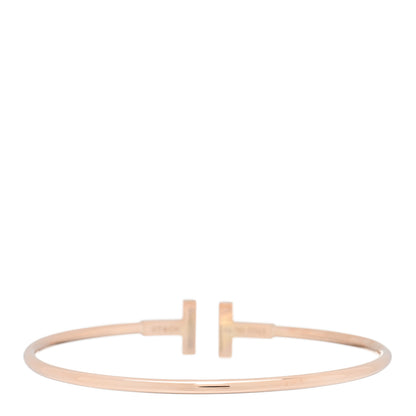 Tiffany 18K Rose Gold Black Onyx T Wire Bracelet 2 of 3
