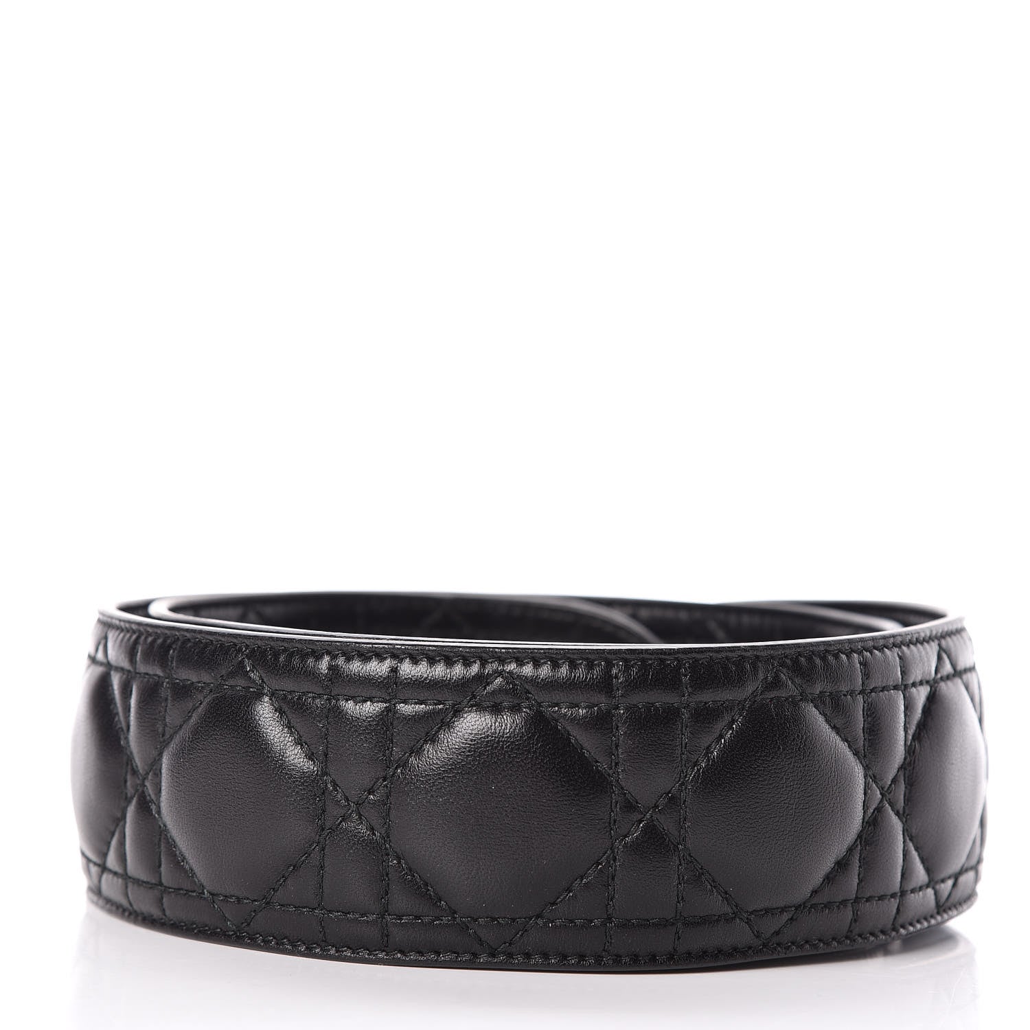 Christian Dior Lambskin Cannage Shoulder Strap Black 2 of 4