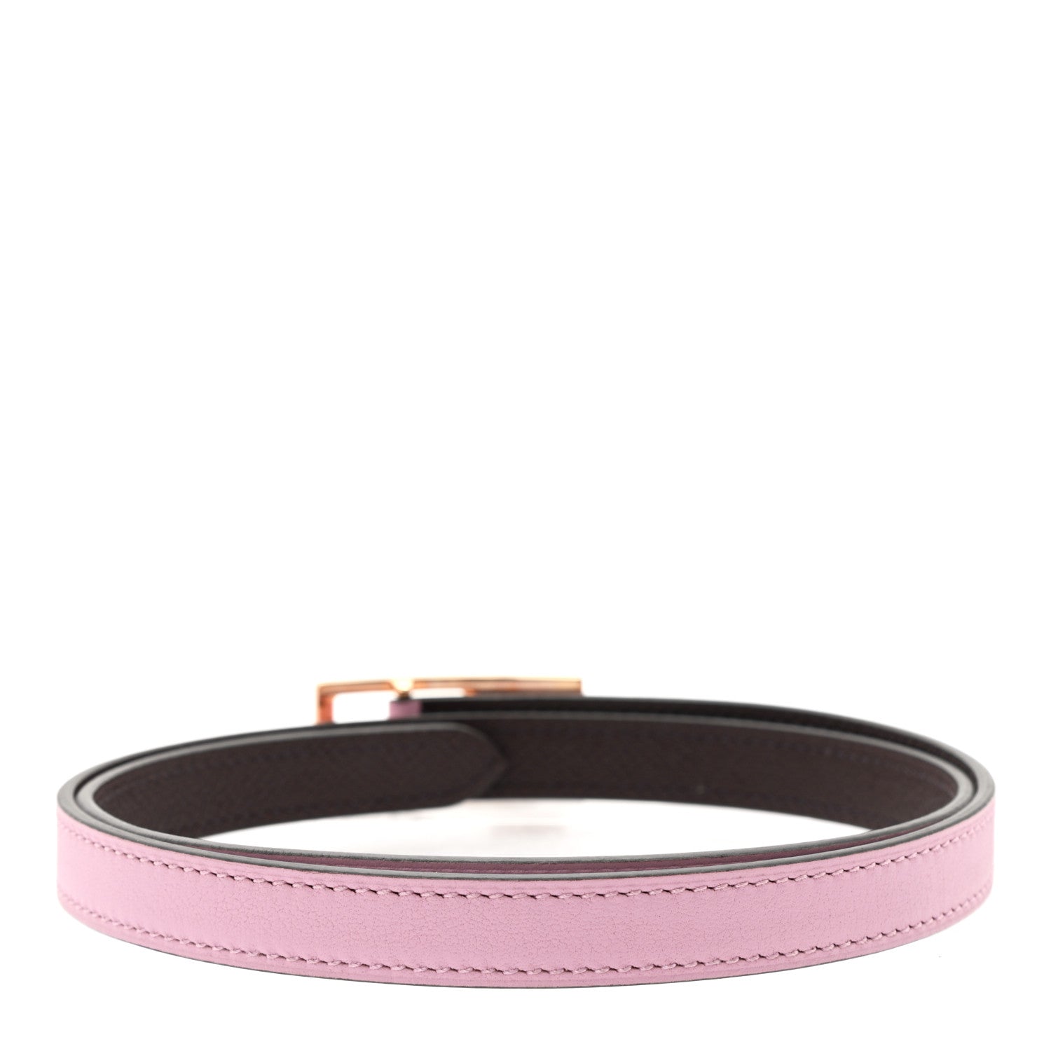 Hermes Swift Epsom 13mm Lucky 15 Belt 70 Mauve Sylvestre Rouge Sellier 2 of 6