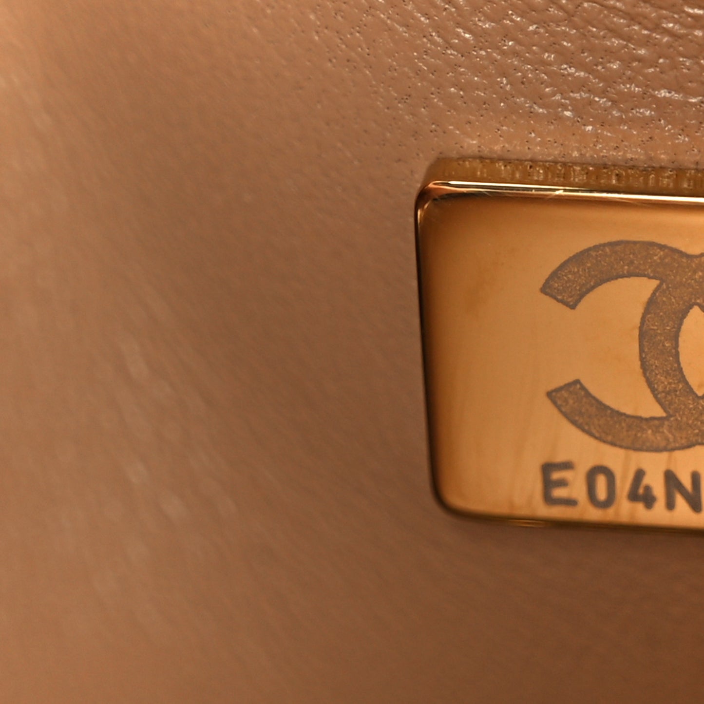 Caviar Chevron Quilted Small Boy Flap Beige