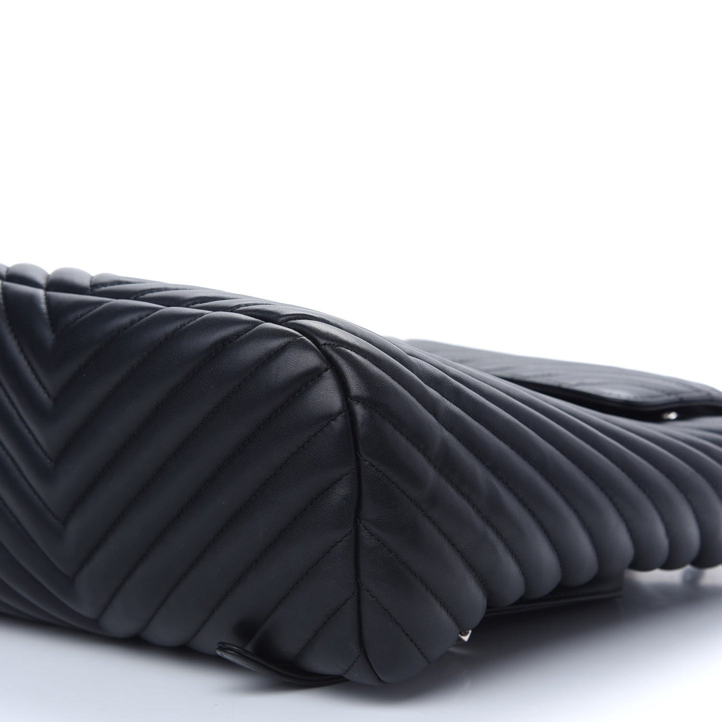 Calfskin Chevron Quilted Large Urban Spirit Backpack Black