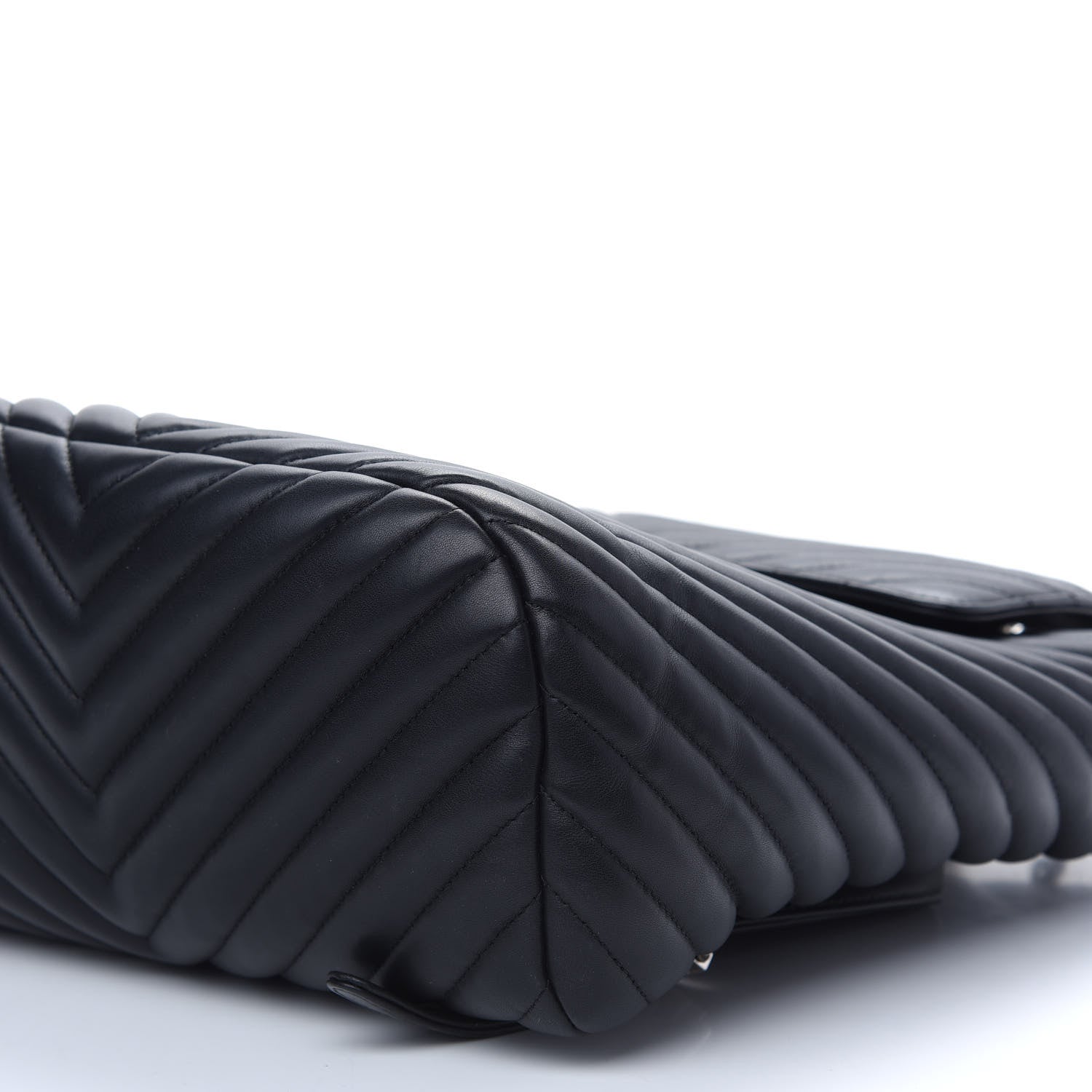 Chanel Calfskin Chevron Quilted Large Urban Spirit Backpack Black 9 of 9