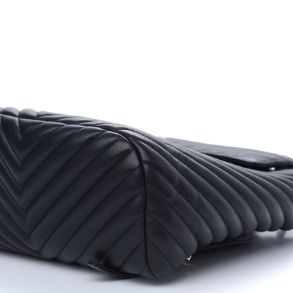 Chanel Calfskin Chevron Quilted Large Urban Spirit Backpack Black 9 of 9