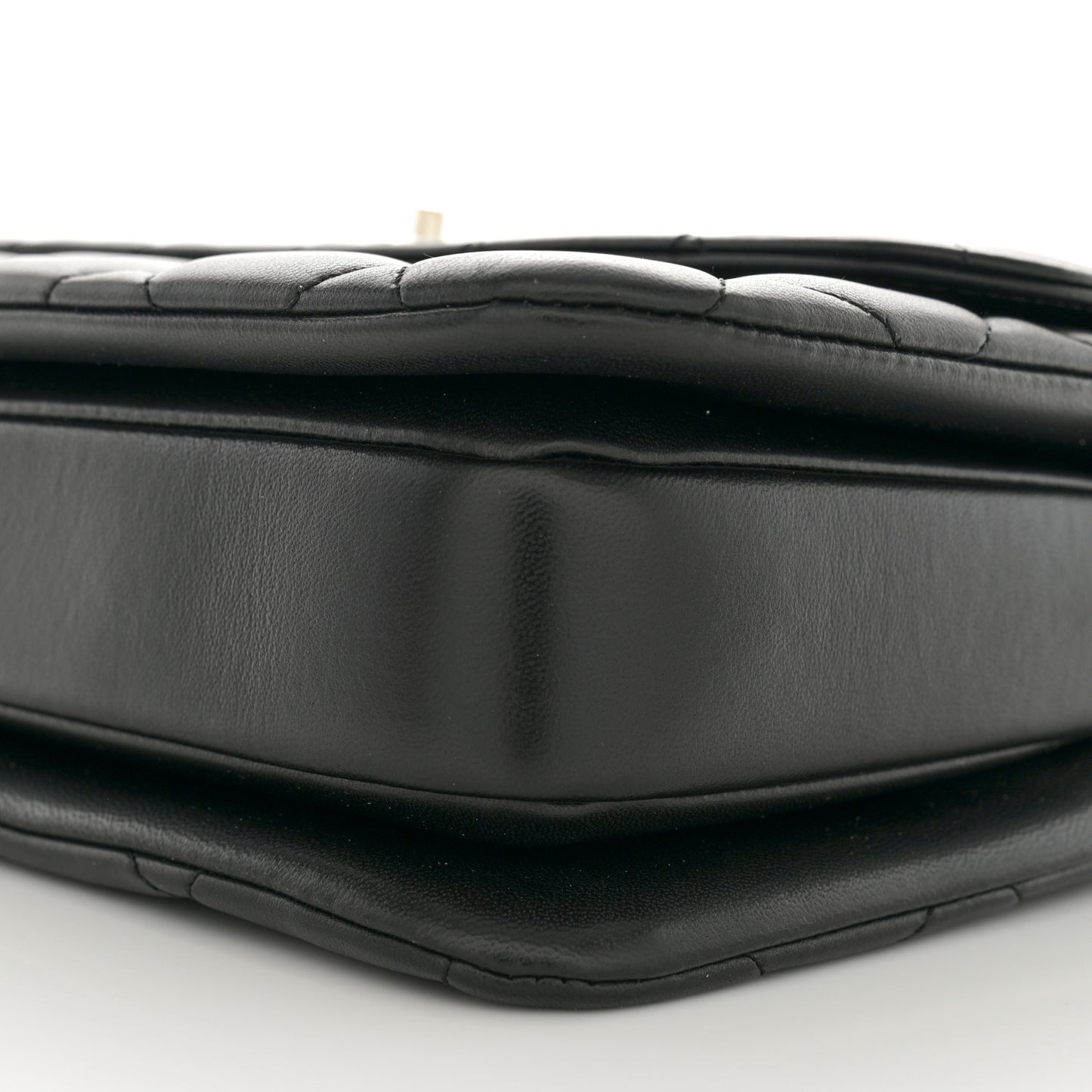 Lambskin Quilted Medium Trendy CC Flap Dual Handle Bag Black