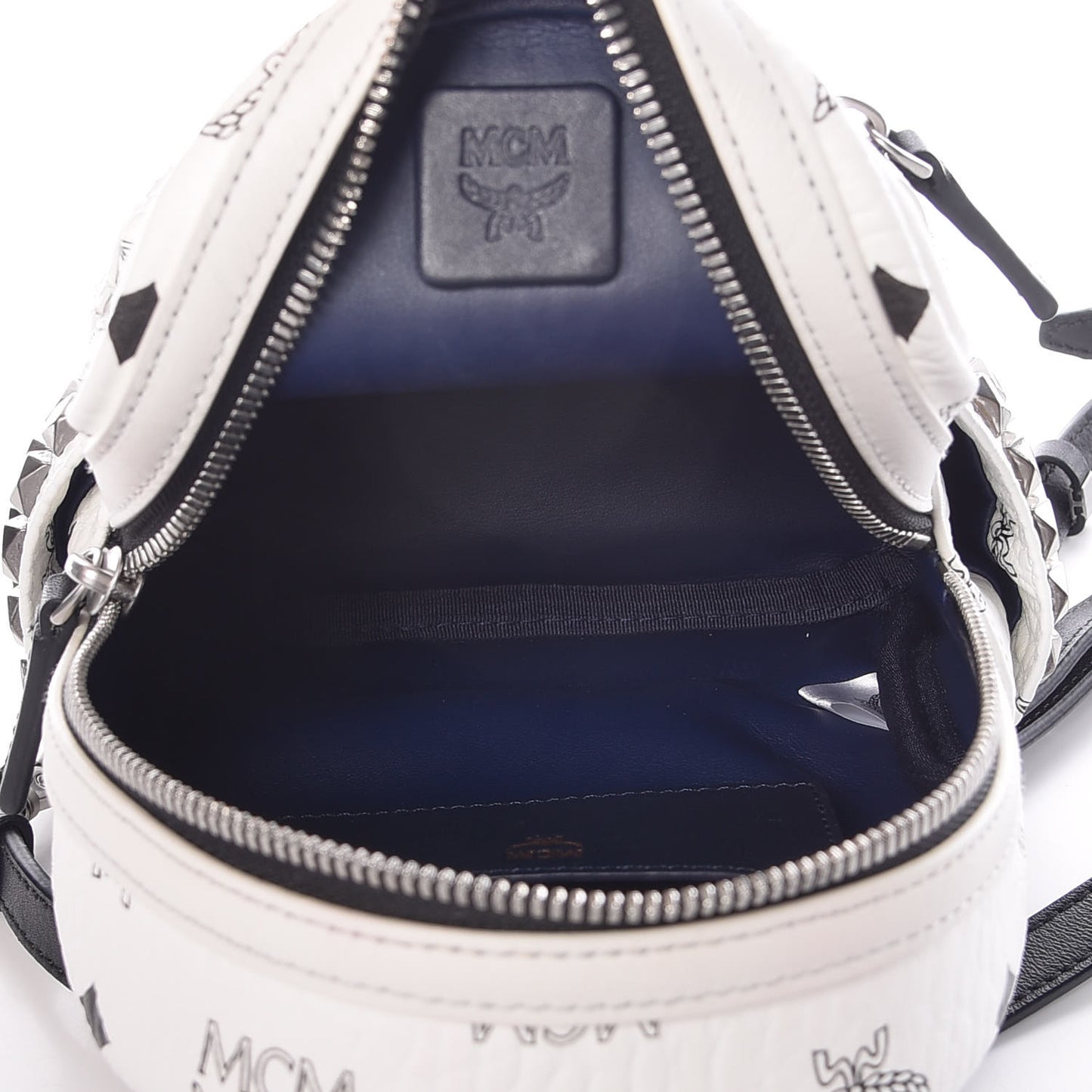 Visetos Studded X-Mini Bebe Boo Backpack White