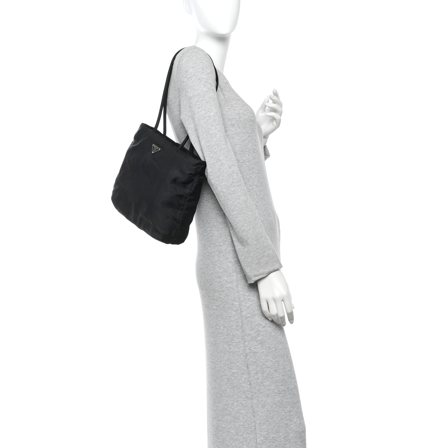 Prada Tessuto Nylon Tote Black 2 of 10