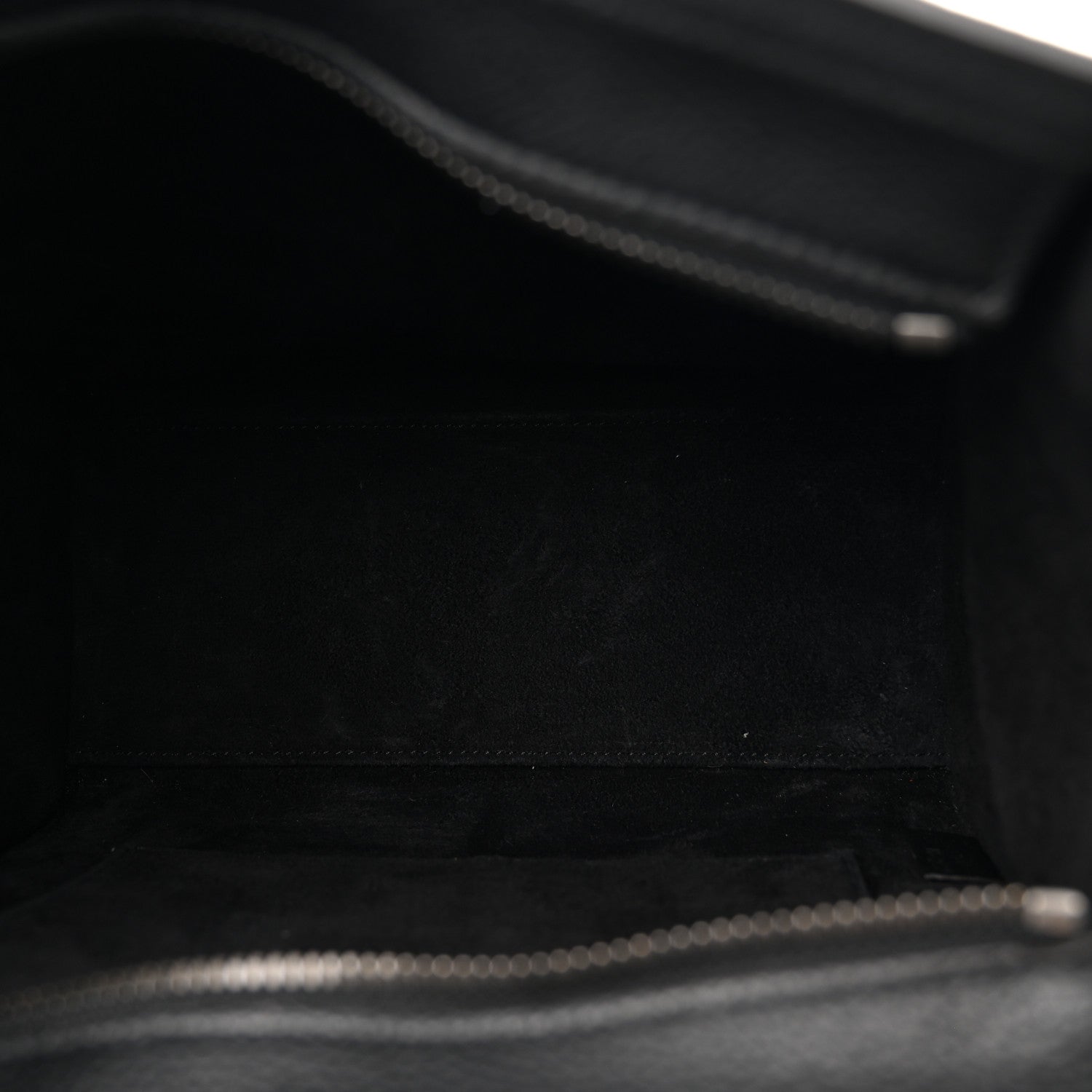 Celine Drummed Calfskin Nano Luggage Black 5 of 10