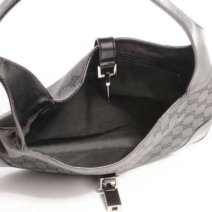Gucci Monogram Small Jackie O Hobo Black 7 of 7