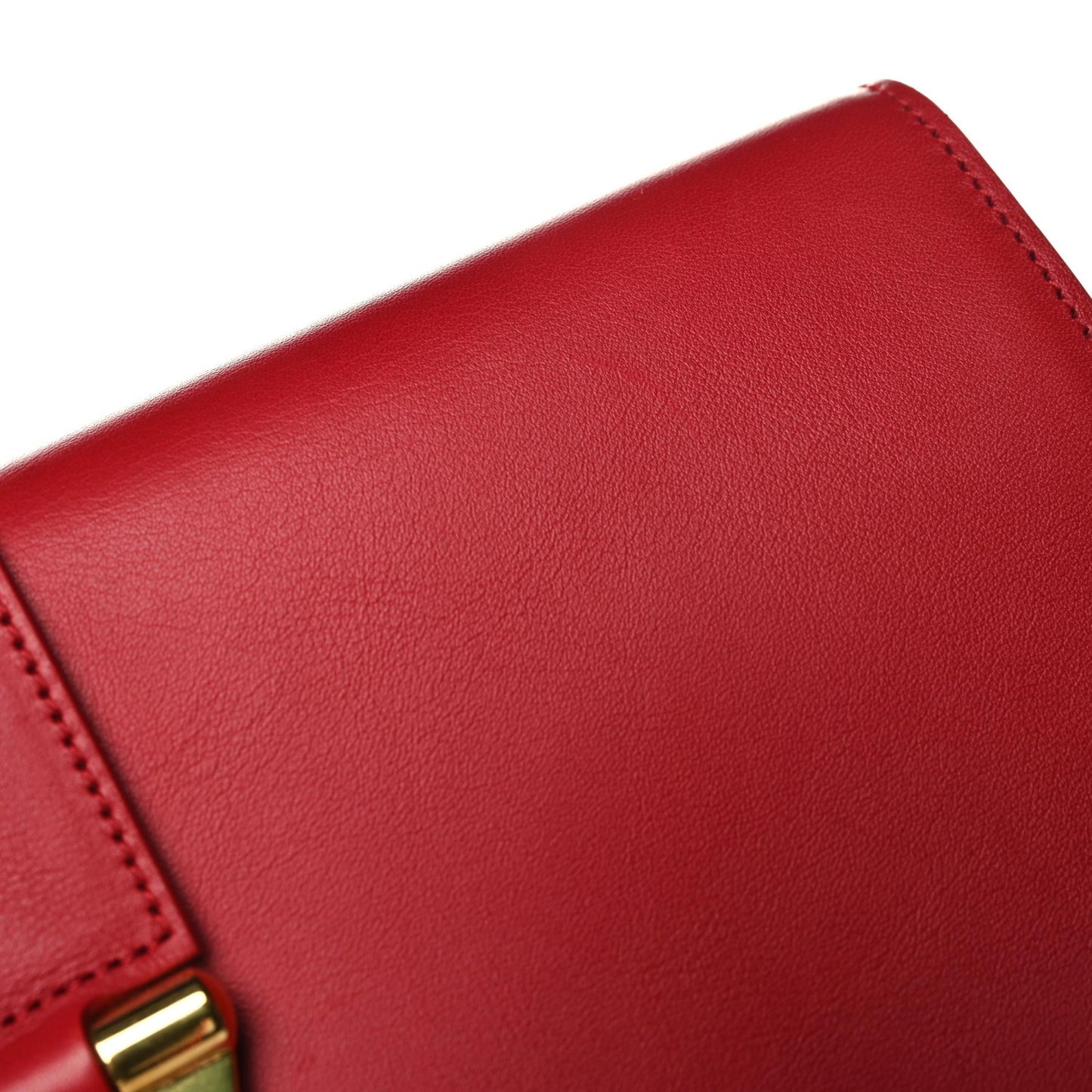 Calfskin Classic Y Ligne Clutch Red