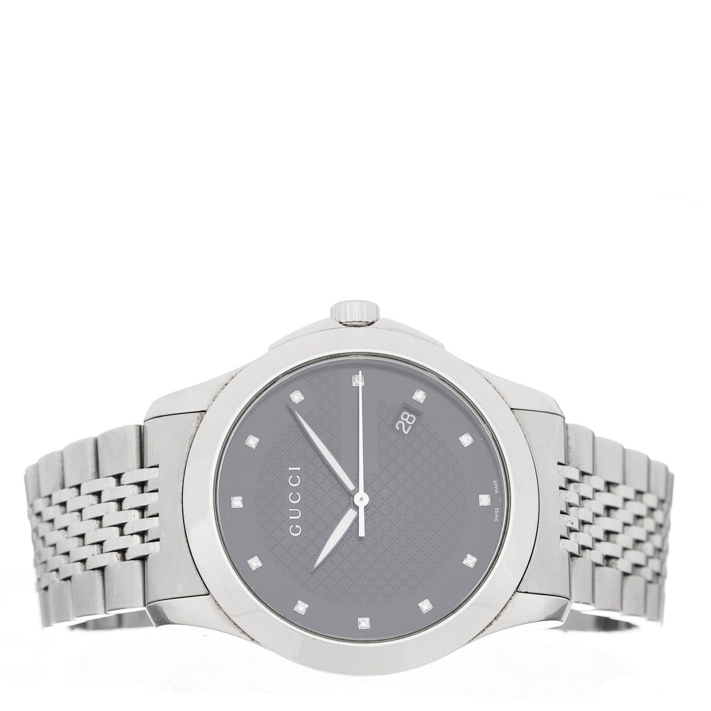Stainless Steel Diamond 38mm G-Timeless Quartz Watch Black